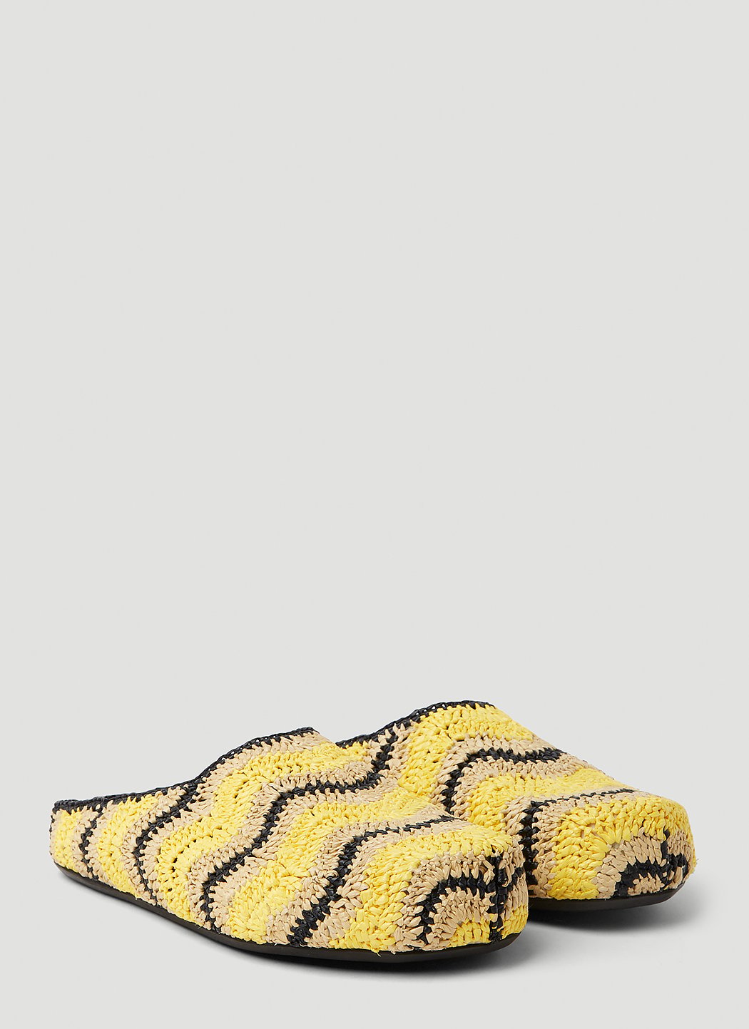 Marni X No Vacancy Men Fussbet Sabot Raffia Mules Shoes / Sandals Luosophy