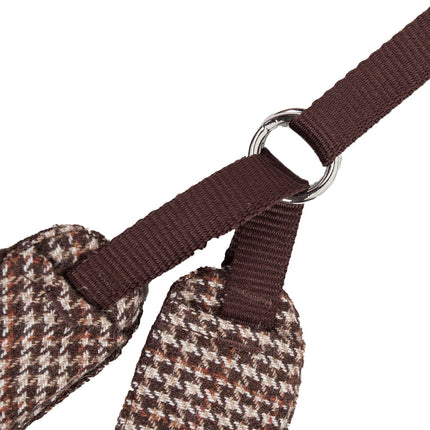 Houndsome Adjustable Wool-Touch Pet Harness & Leash Duo