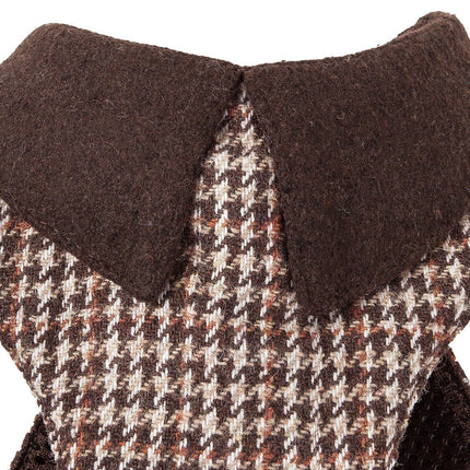 Houndsome Adjustable Wool-Touch Pet Harness & Leash Duo