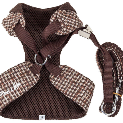 Houndsome Adjustable Wool-Touch Pet Harness & Leash Duo