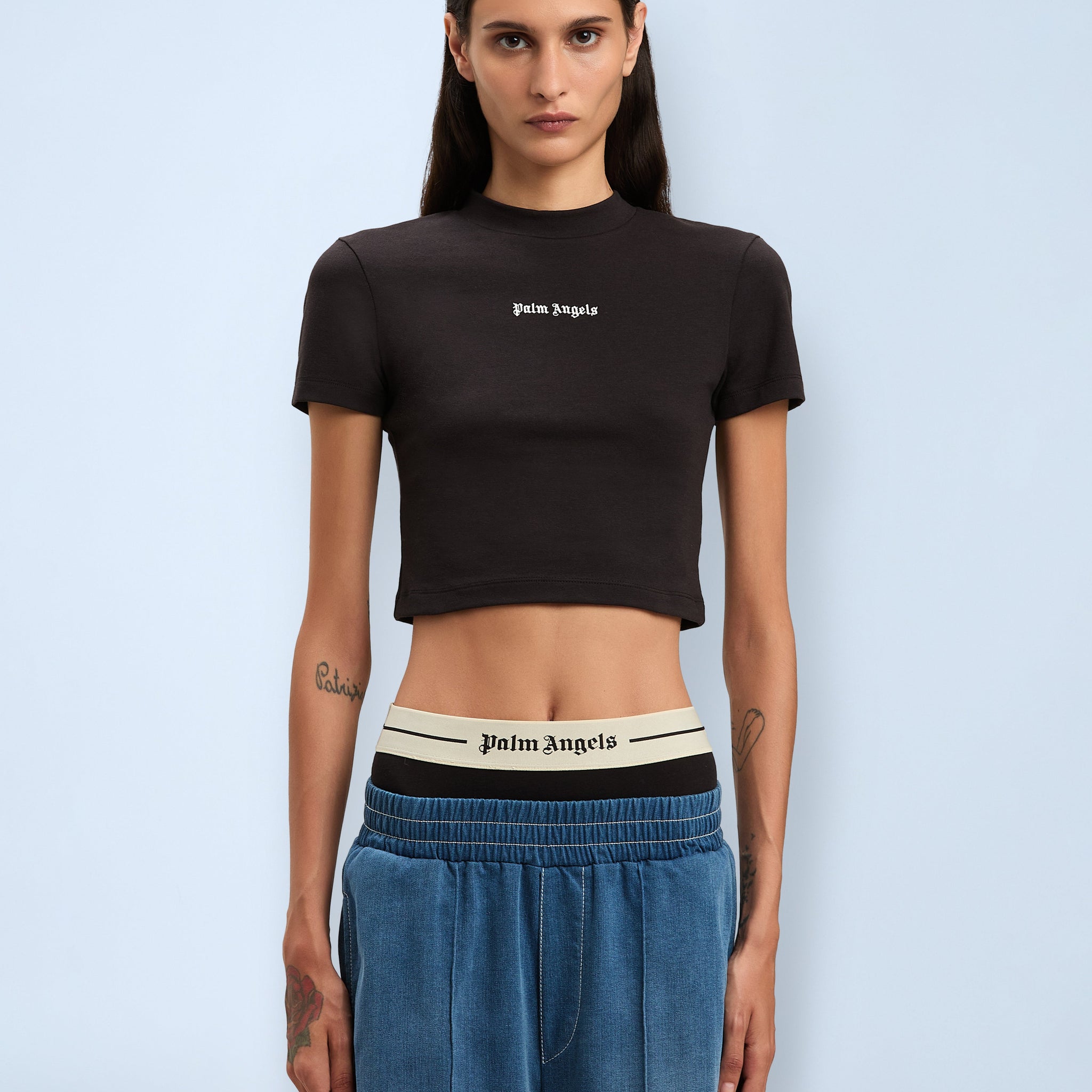 Palm Angels Women Logo Motif T-Shirt