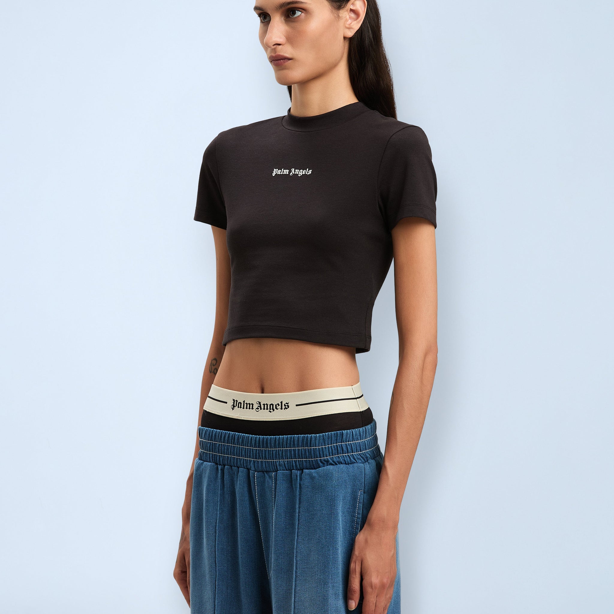 Palm Angels Women Logo Motif T-Shirt