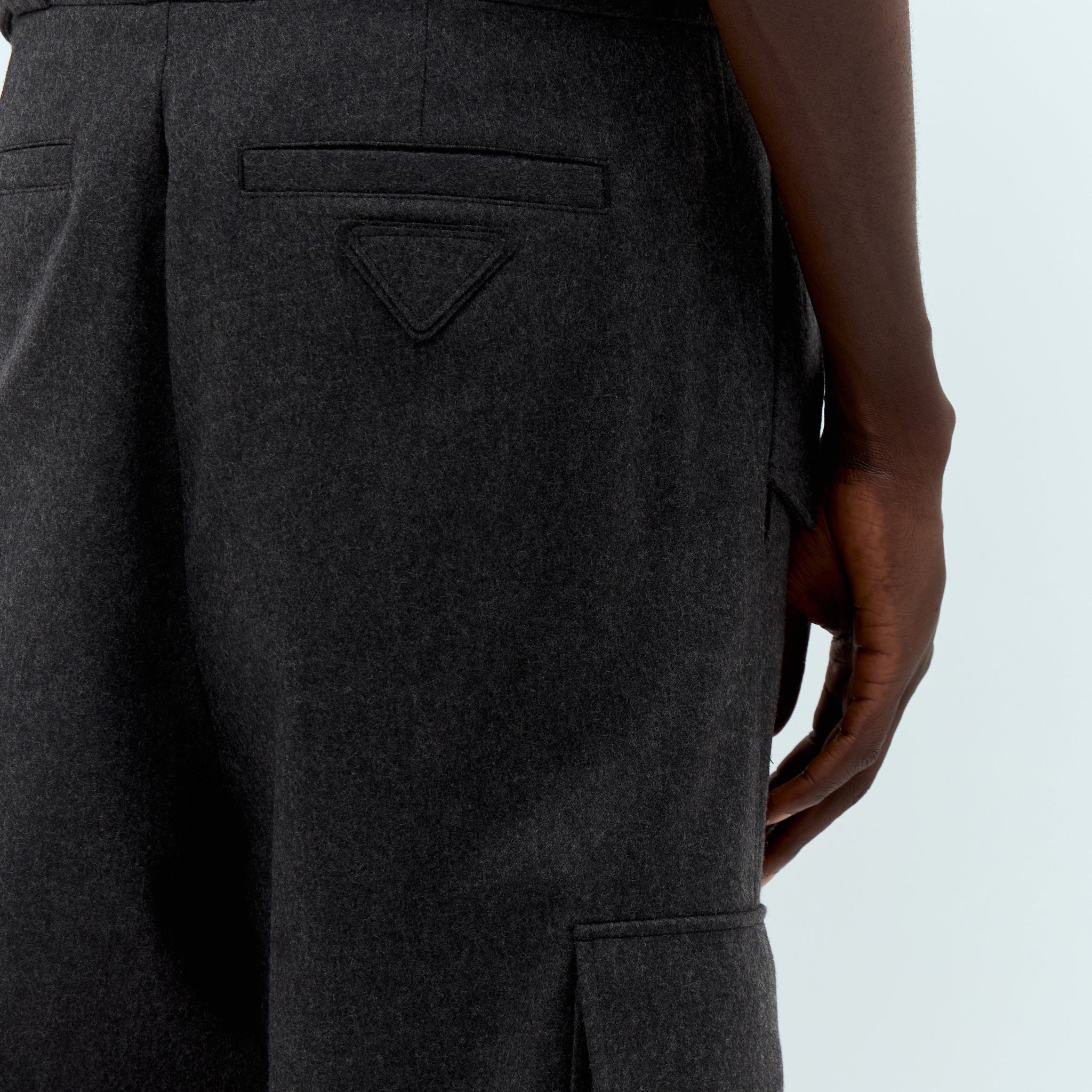Prada Men Flannel Cargo Pants
