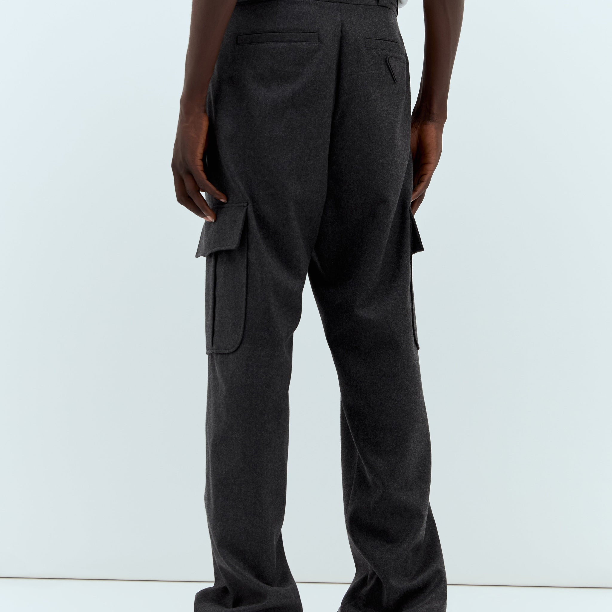 Prada Men Flannel Cargo Pants
