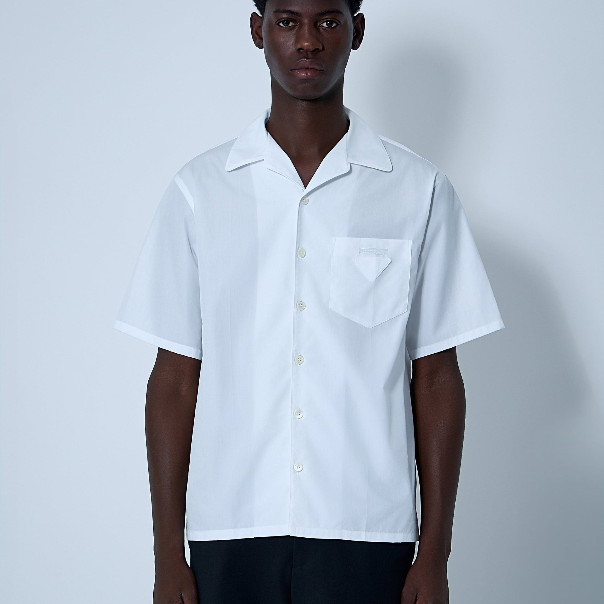 Prada Men Logo Motif Shirt