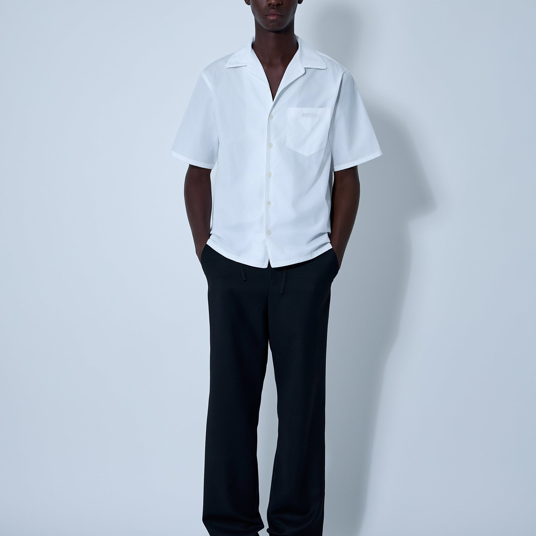 Prada Men Logo Motif Shirt