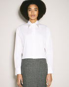Prada Women Embroidered Poplin Shirt