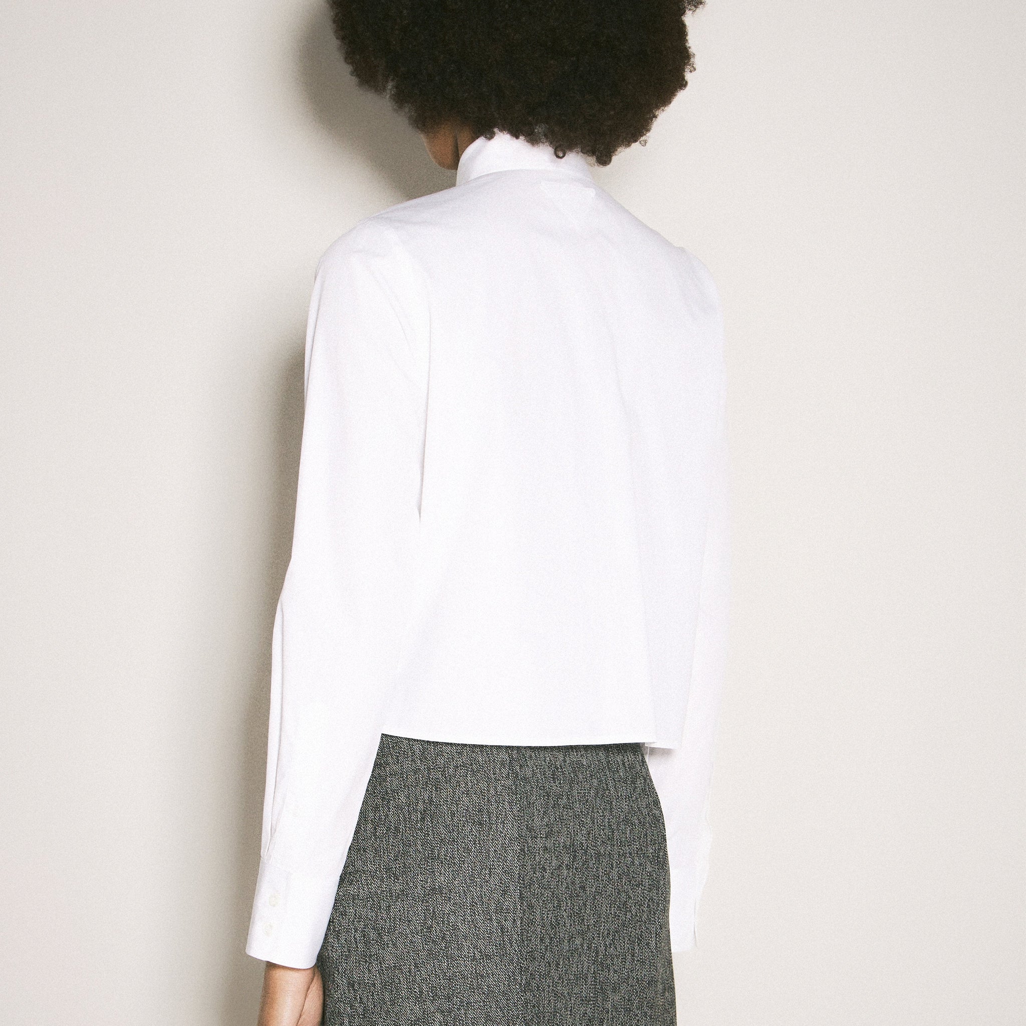 Prada Women Embroidered Poplin Shirt