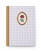Purple Gingham & Rose Vintage Notebook Journal Journal Paper products Opal and June