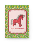 “Rage Consumes Me” Polka Horse Floral Notebook Journal Journal Paper products Opal and June