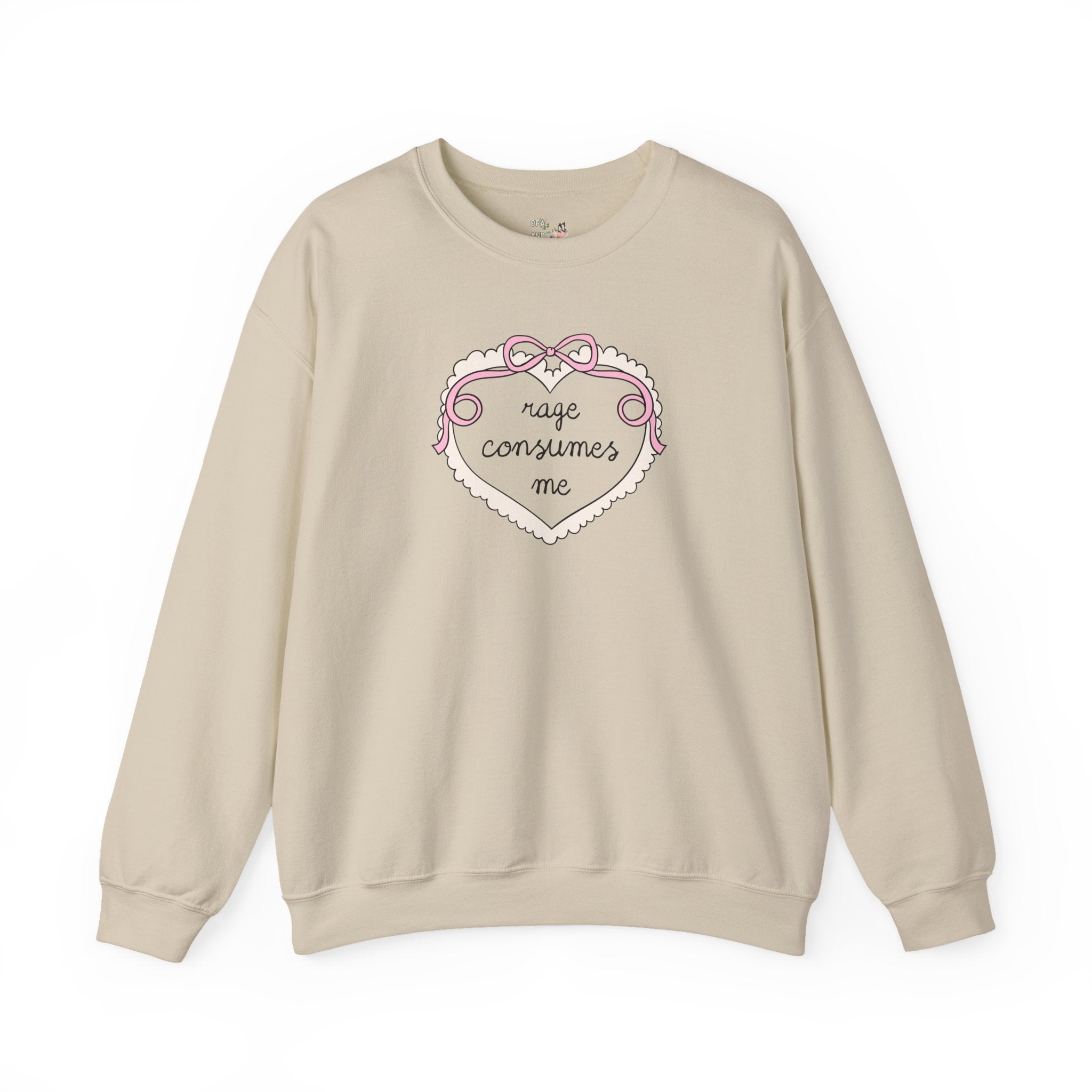 Rage Consumes Me Sand Sweatshirt Opal and June