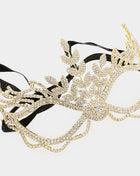 Rhinestone Pave Masquerade Mask