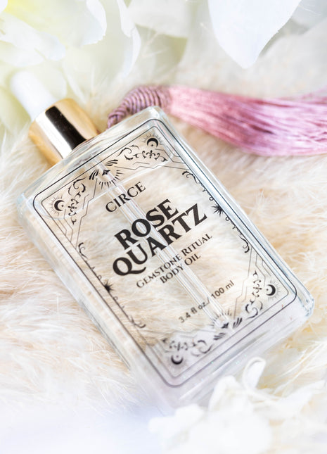 Rose Quartz Body Oil – Crystal Self-Love & Glow | 3.4 oz