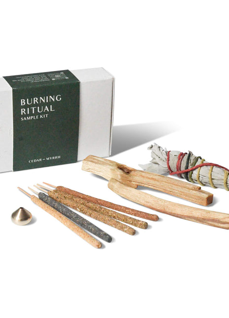 Sacred Burning Ritual Kit - Incense, Palo Santo & Sage
