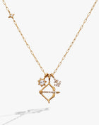 Sagittarius Zodiac Charm Cluster Necklace