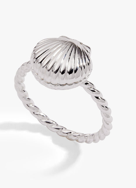 Salt + Sea 'Seashells Are Love Letters In The Sand' Locket Ring