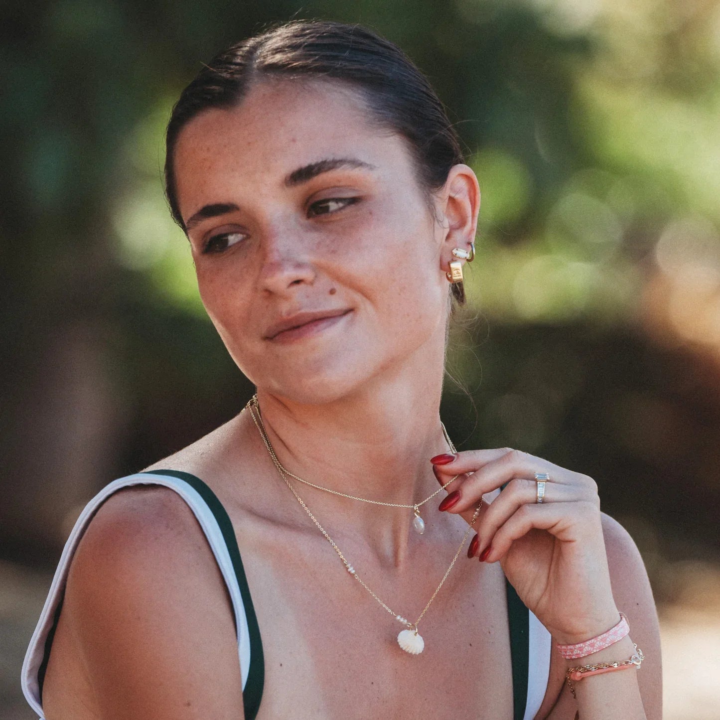 Shimmer Necklace Set - New Necklace Wear K'lani