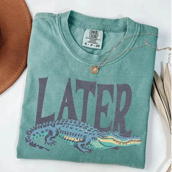 90s Later Gator, Comfort Colors Oversized Tee