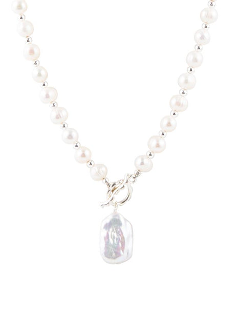 Sunday Best Pearl Toggle Necklace