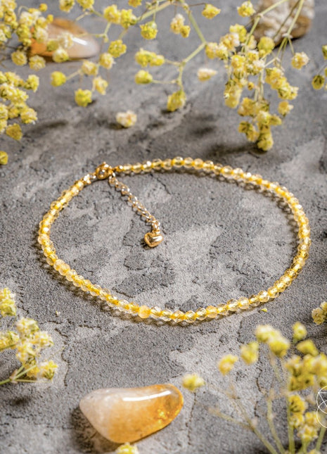 The Citrine Abundance Anklet