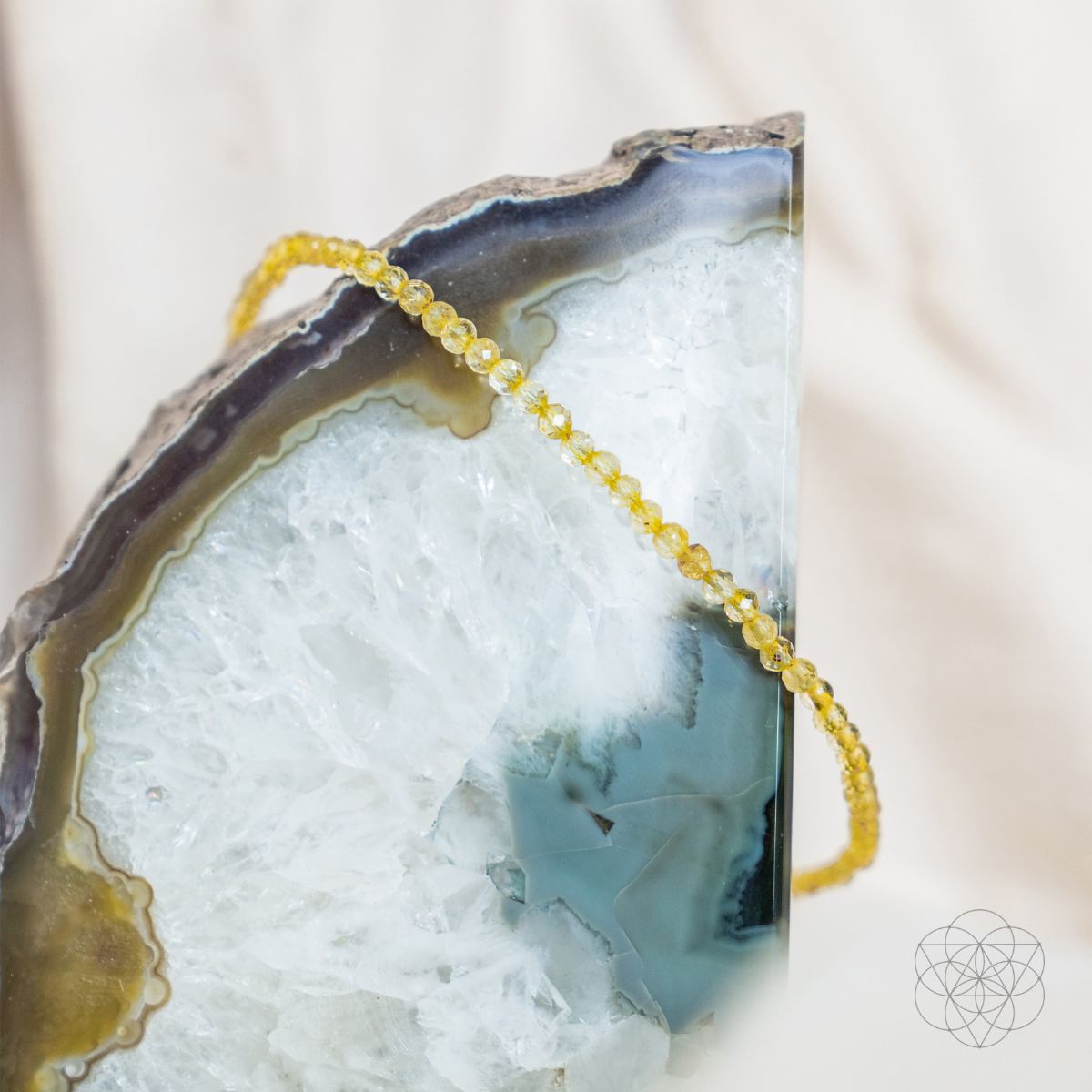 The Citrine Abundance Anklet