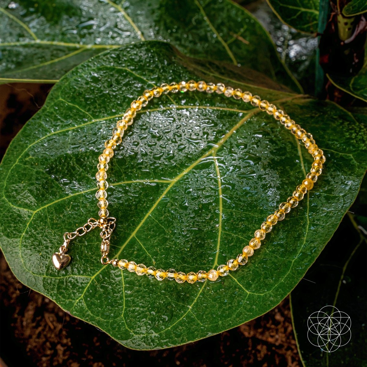 The Citrine Abundance Anklet