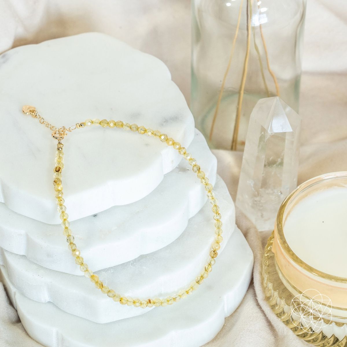 The Citrine Abundance Anklet