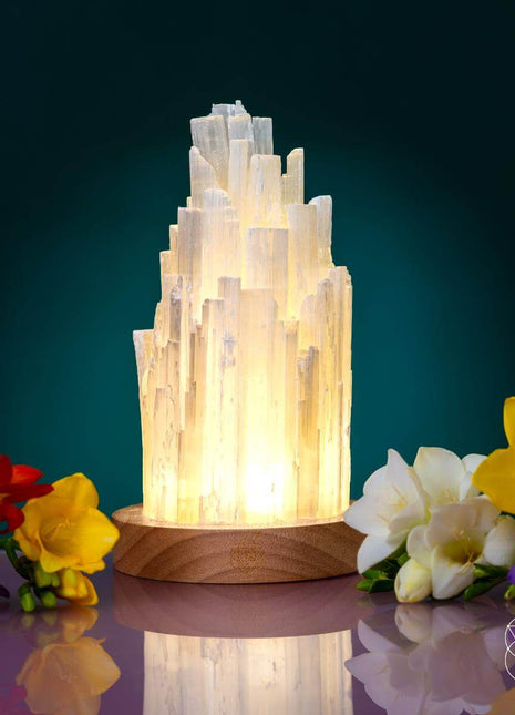 The Cleanse-All Selenite Lamp - 2 Pounds of Healing Power Night Light Conscious Items