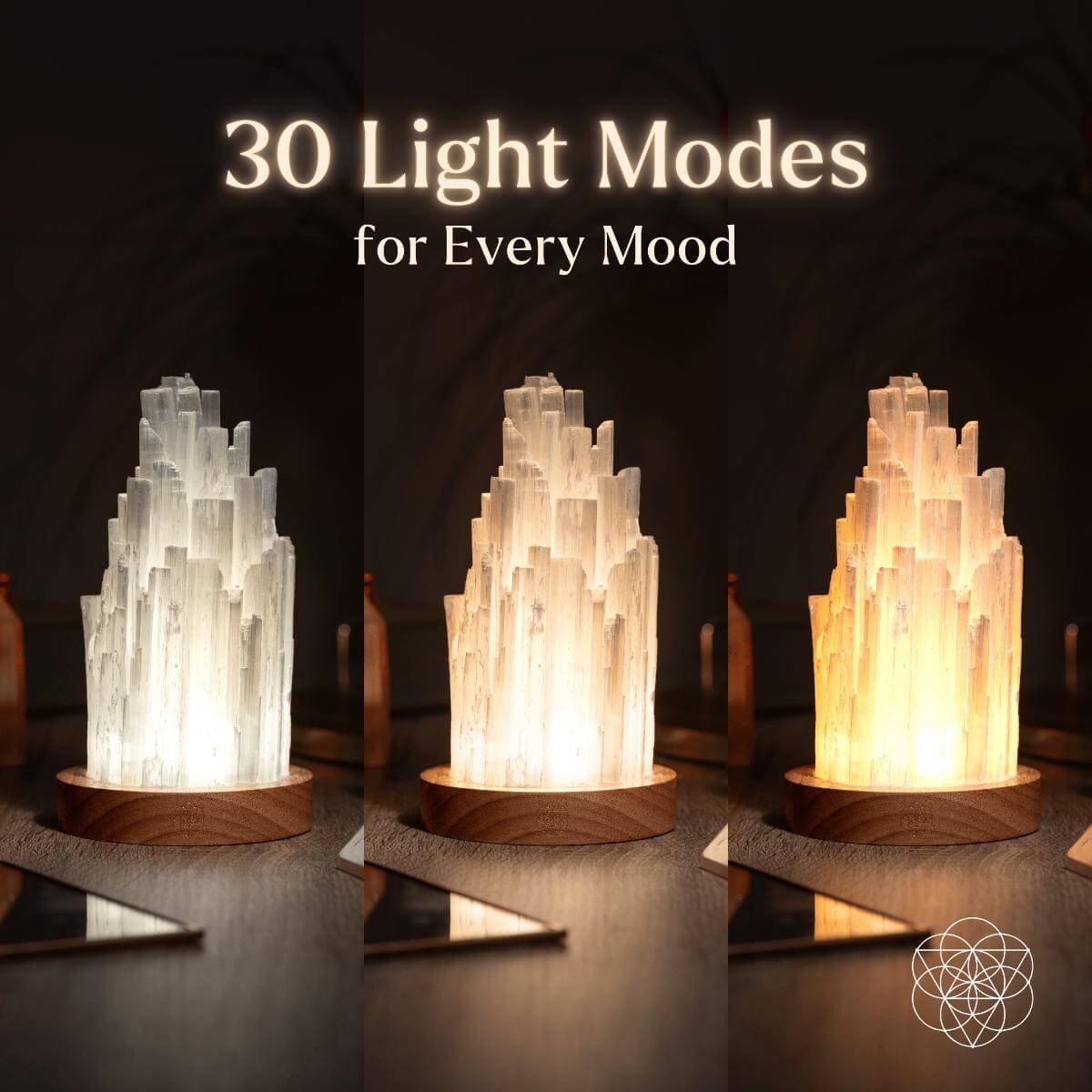 The Cleanse-All Selenite Lamp - 2 Pounds of Healing Power Night Light Conscious Items