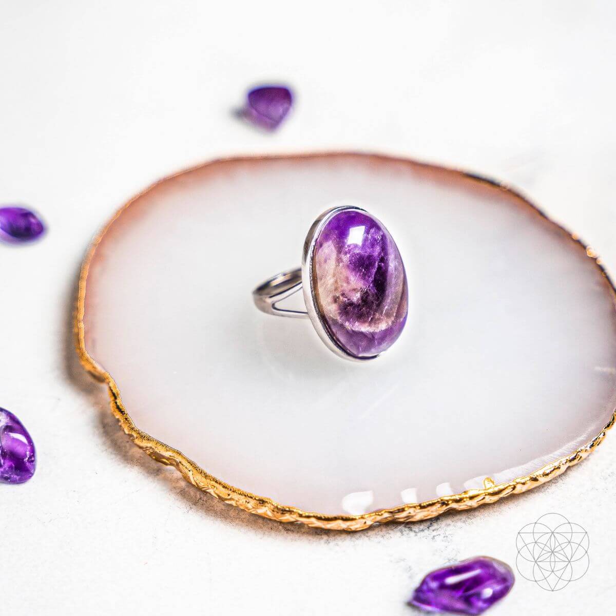 The Visualization Amethyst Ring Ring Conscious Items