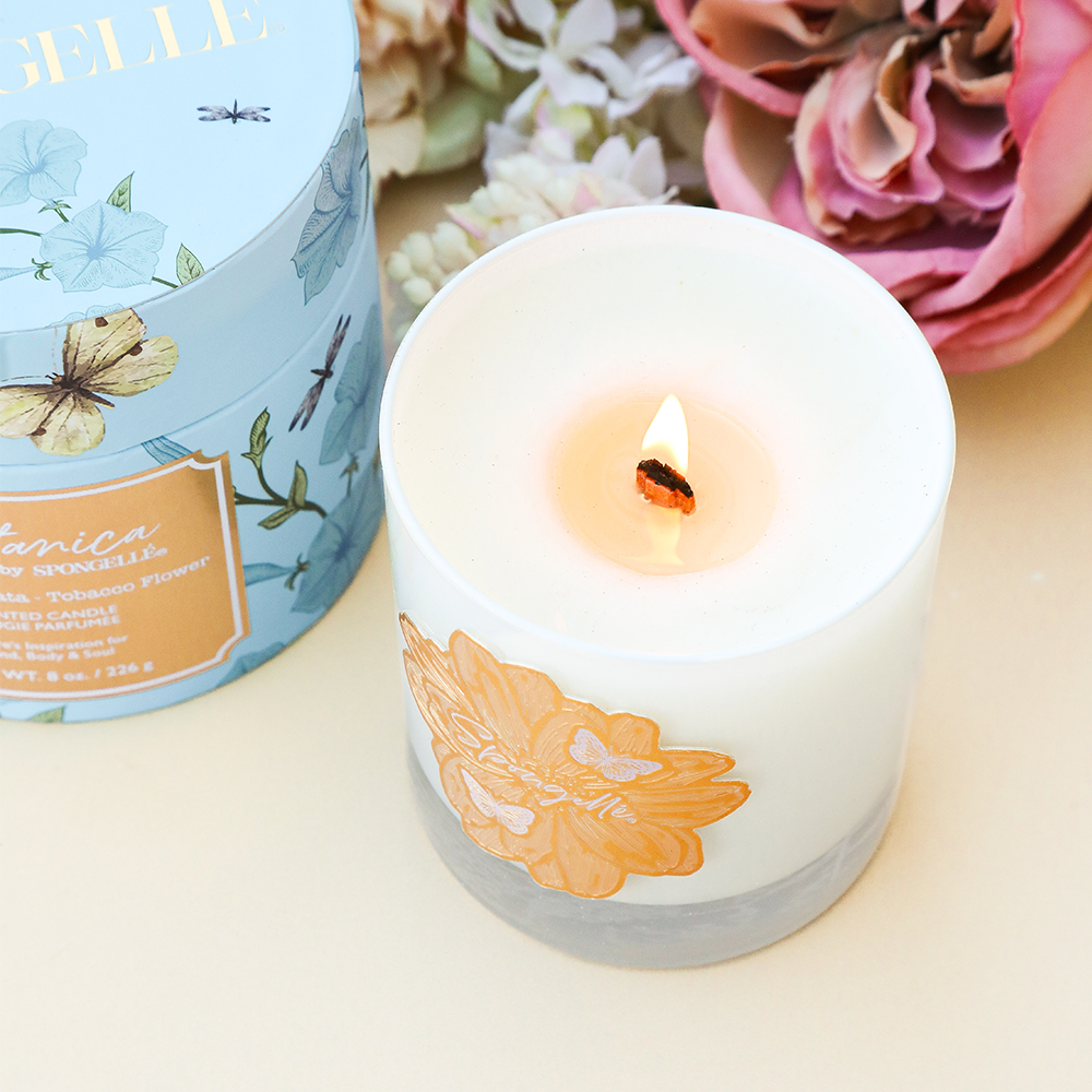 Tobacco Flower | 8 oz Botanica Candle Home Fragrance Spongellé