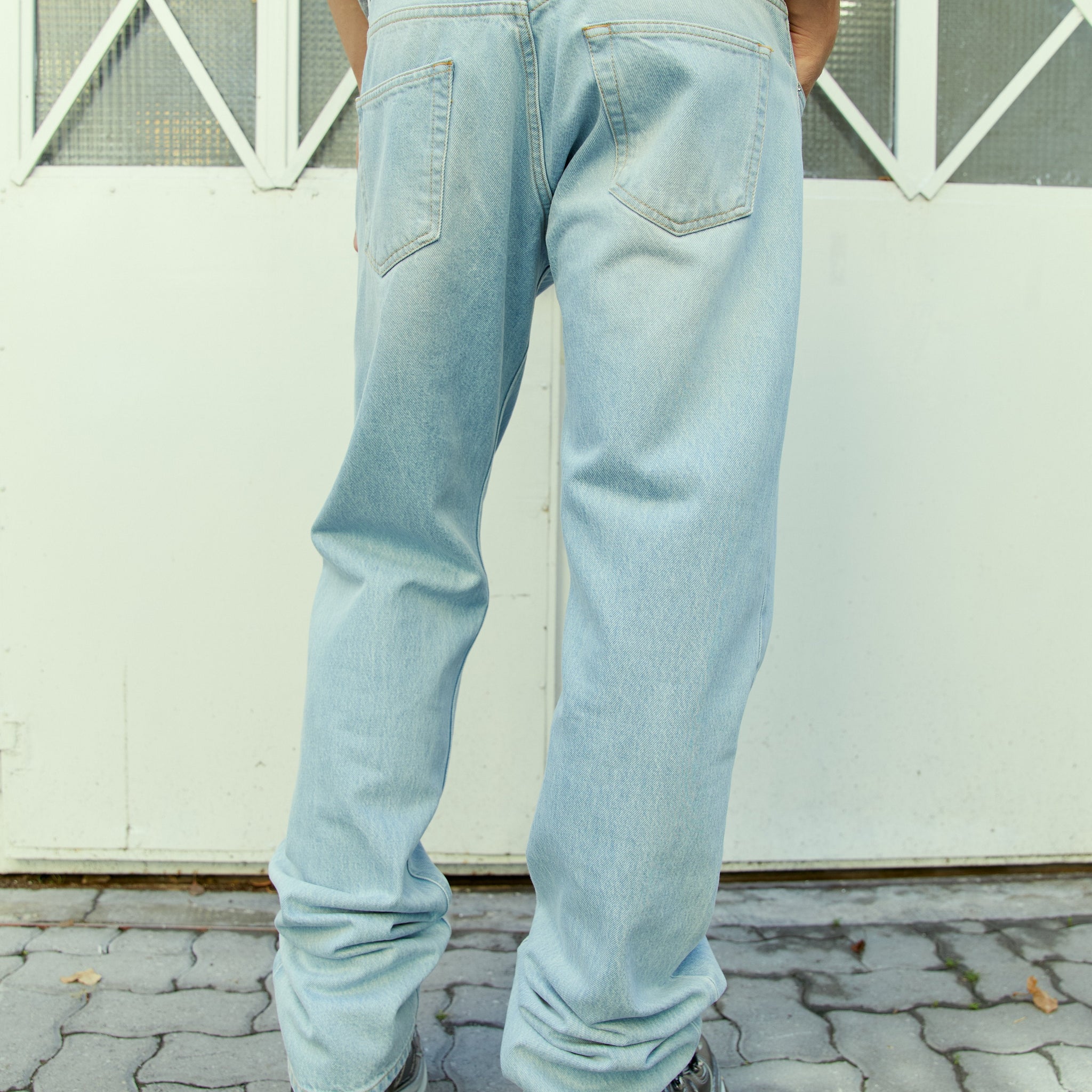 Vtmnts Women Double Waist Denim Jeans
