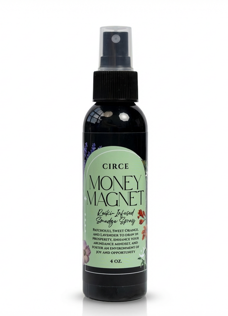 Money Magnet Smudge Spray – 4 oz | Abundance, Prosperity & Good Fortune Ritual Spray with Herbs & Clean Fragrance