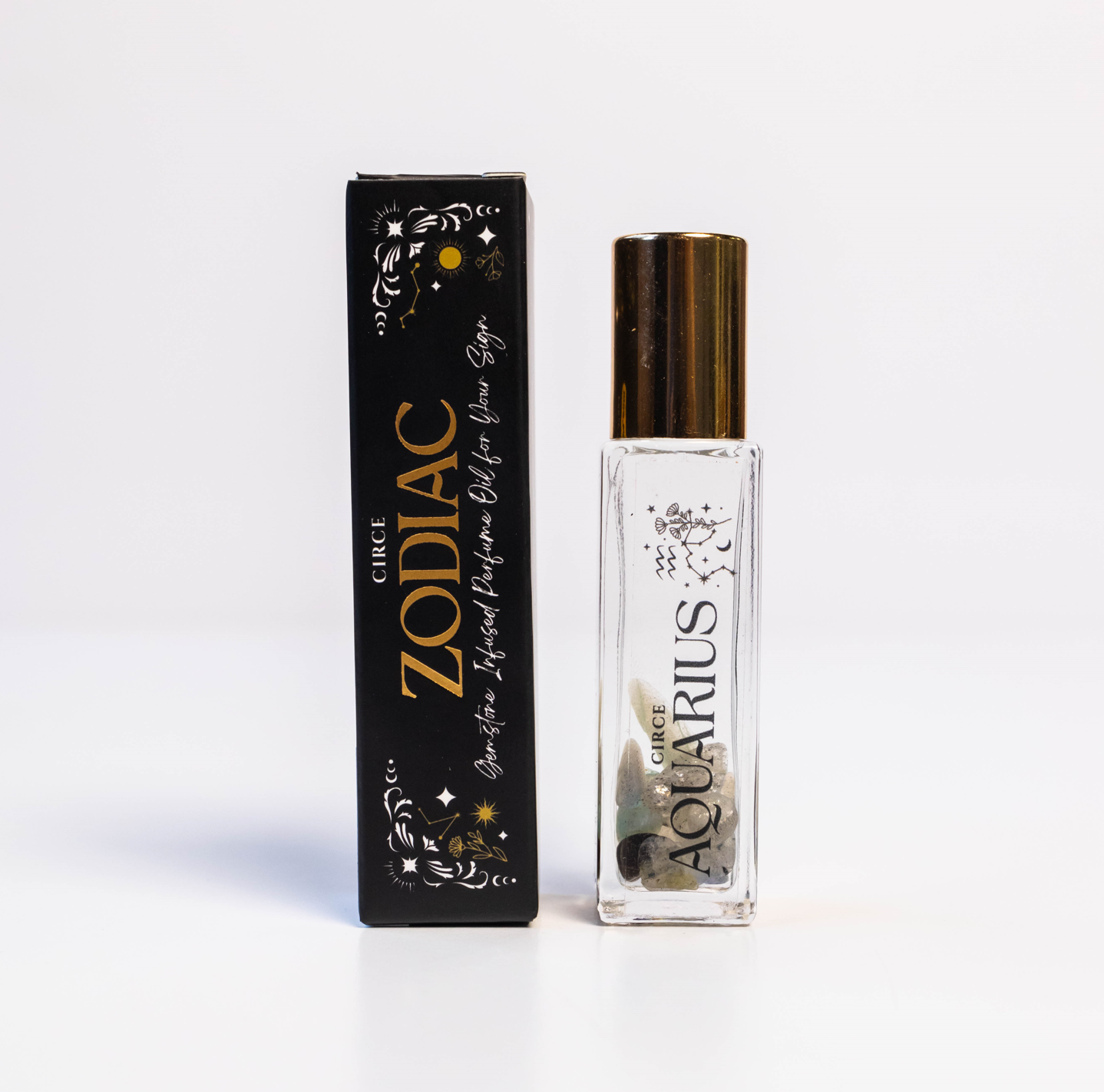 Zodiac Perfume - 12 zodiac gift Gemstone infused AQUARIUS perfume Circe Boutique