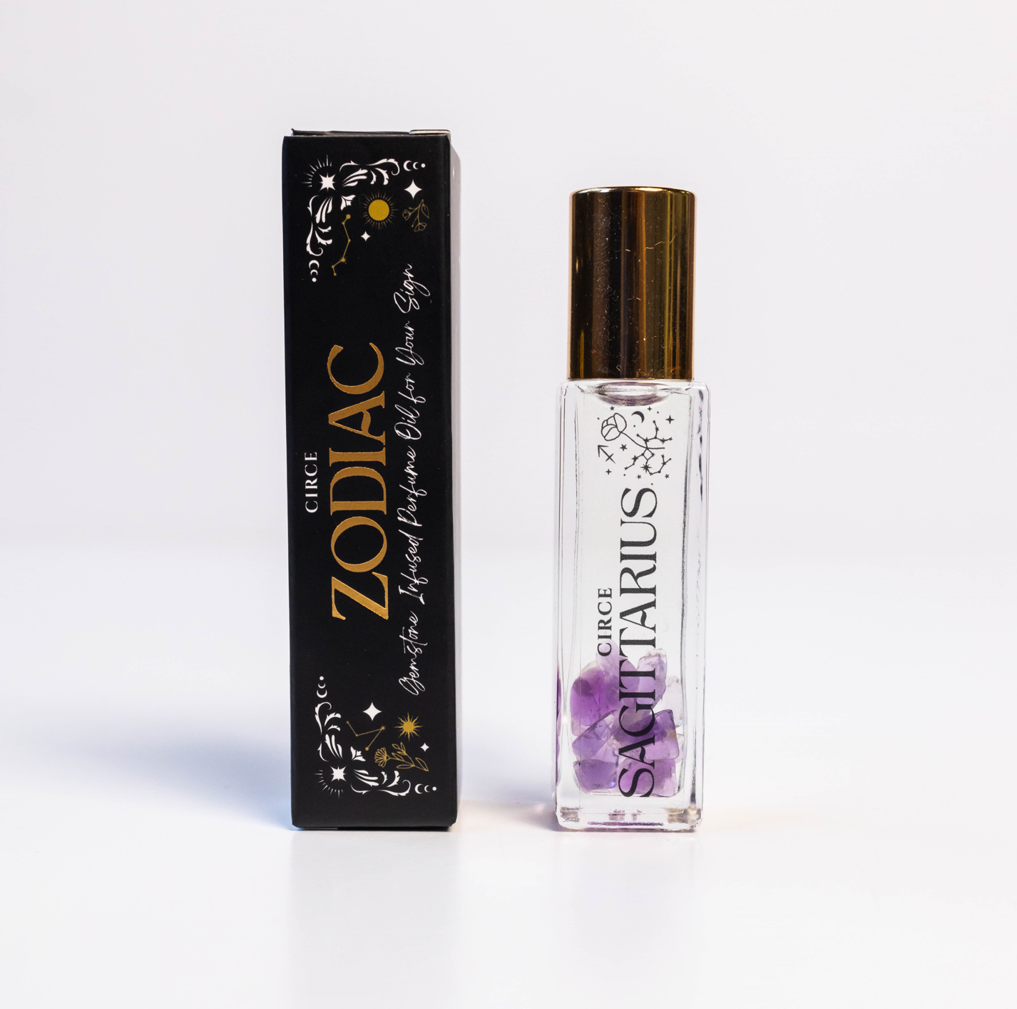 Zodiac Perfume - 12 zodiac gift Gemstone infused SAGITTARIUS perfume Circe Boutique