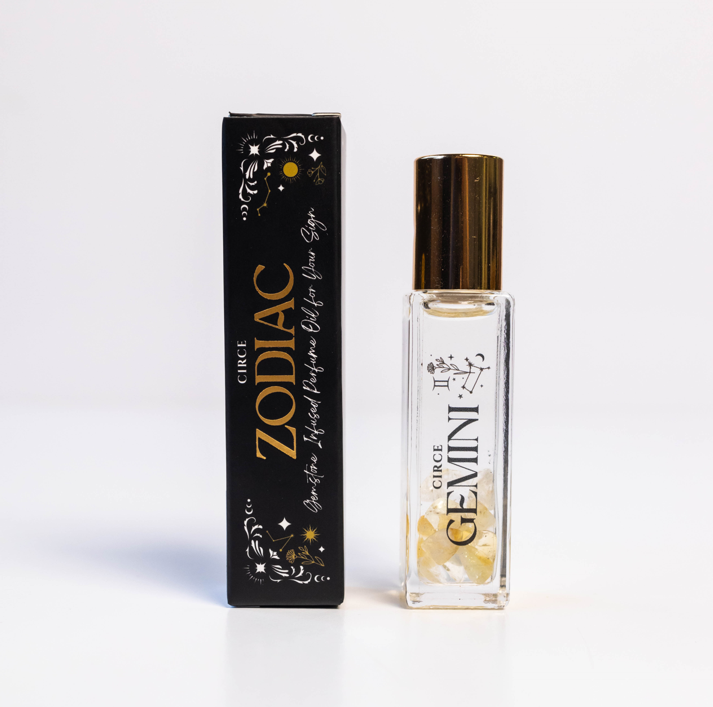 Zodiac Perfume - 12 zodiac gift Gemstone infused GEMINI perfume Circe Boutique